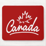 Canada Leaf Script Mouse Pad