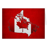 Canada: Map Greeting Card