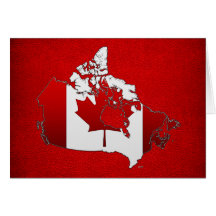 Canada: Map Greeting Card