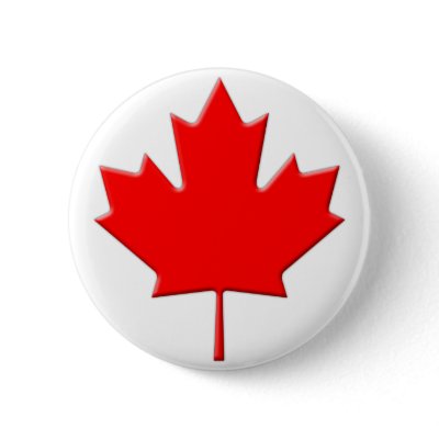 Canada-Maple-Leaf-bevelled Pins by DejaVu_Images