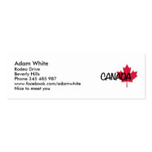 Canada maple leaf business card templates