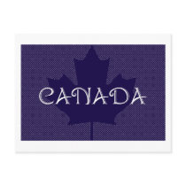 Canada Maple Leaf purple, Postcards stationery