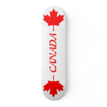 Canada & Maple Leaf Skateboard