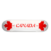 Canada & Maple Leaf Skateboard