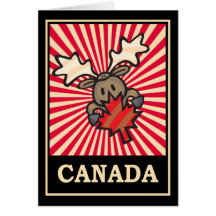 Canada Moose Greeting Cards