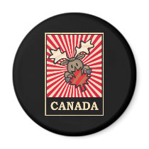 Canada Moose Refrigerator Magnets