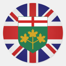 Canada Ontario High quality Flag Stickers