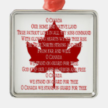 Canada Ornament Souvenirs & Canada Anthem Gifts