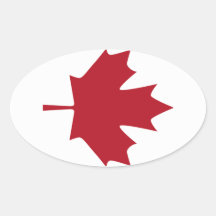 CANADA OVAL STICKERS