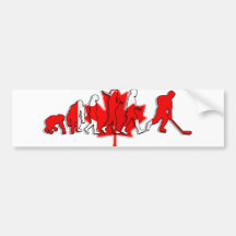 Canada pure gold ice hockey winners gifts bumper sticker