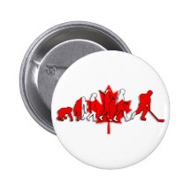 Canada pure gold ice hockey winners gifts pinback buttons