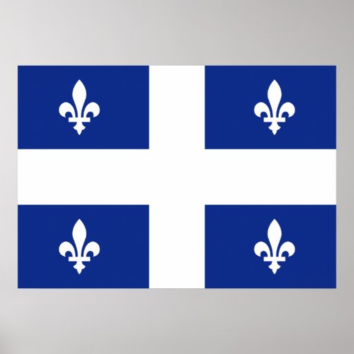 Canada Quebec Flag Print Zazzle
