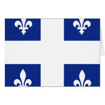 Canada Quebec High quality Flag Greeting Cards
