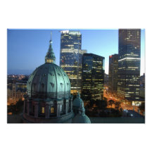 Canada, Quebec, Montreal. Downtown Montreal, Photo Art