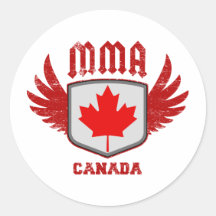 Canada Round Sticker
