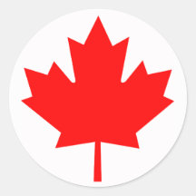 Canada Round Sticker