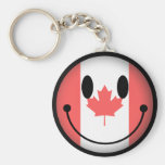 Canada Smiley Keychain