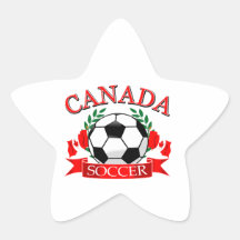 Canada soccer ball designs star sticker
