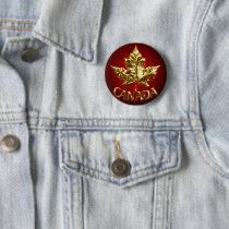Canada Souvenir Button Gold Canada Buttons Gifts