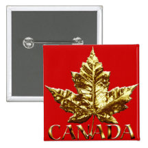 Canada Souvenir Button Gold Canada Buttons Gifts