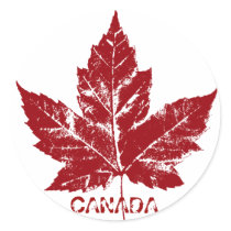 Canada Souvenir Stickers Red Maple Leaf Stickers