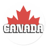 Canada Round Sticker