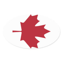 CANADA OVAL STICKERS