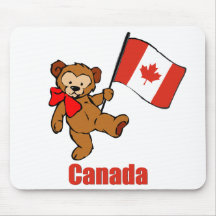 Canada Teddy Bear Mousepads
