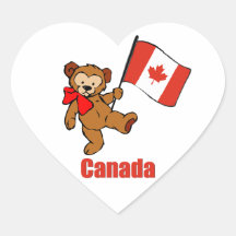 Canada Teddy Bear Sticker