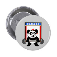 Canada Weightlifting Panda Button