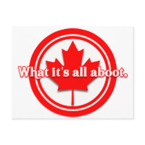 Canada What It's All Aboot Postcard