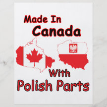 Canada With Polish Parts Personalized Flyer