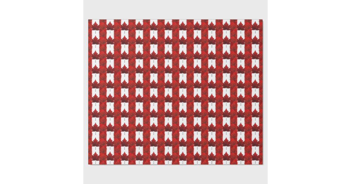 Canada Wrapping Paper Canada Flag Souvenir Paper Zazzle