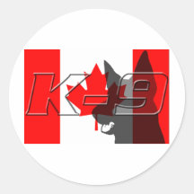 CanadaK9 Round Sticker