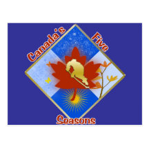 Canada's 5 Seasons Postcard