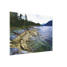 Canada's BC Coastal Scene Art Poster Canvas Print