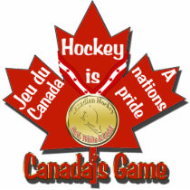 Canadas Game Hockey Tree Ornament Photo Cutouts
