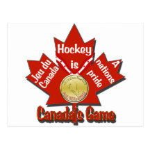 Canadas Game Postcard