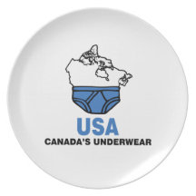 Canada's Underwear Party Plate
