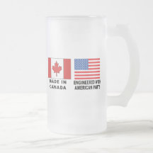 Canadian American T-Shirt Coffee Mug