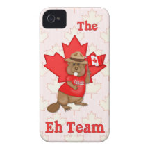 Canadian Angel and Maple Leaf  - Customize iPhone 4 Case-Mate Cases