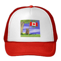 Canadian Beaver and Flag Hats