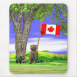 Canadian Beaver and Flag Mouse Mat