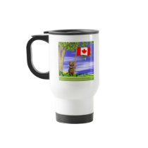 Canadian Beaver and Flag Mugs