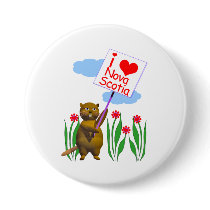 Canadian Beaver Loves Nova Scotia Pins