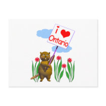 Canadian Beaver Loves Ontario Post Cards