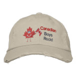 Canadian Boys Rock Embroidered Baseball Cap
