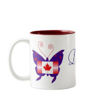 Canadian Butterfly Diva Society Coffee Mugs