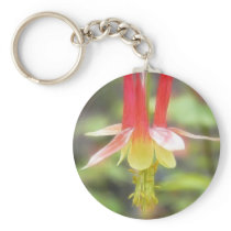 Canadian Columbine (Aquilegia Canadensis) Keychain