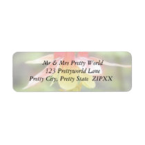 Canadian Columbine (Aquilegia Canadensis) Custom Return Address Labels